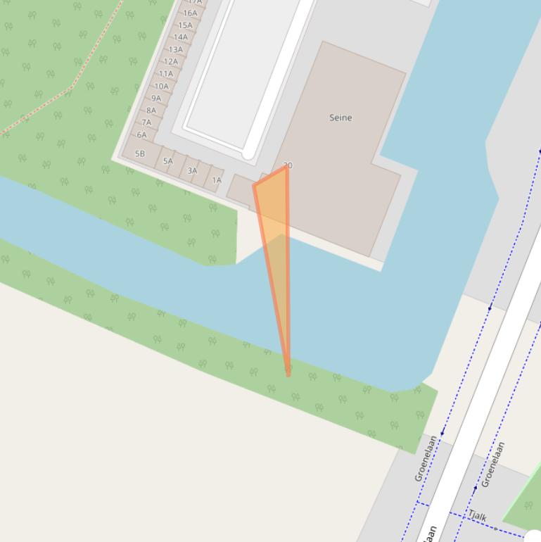 Kaart van postcodegebied 1186NV.