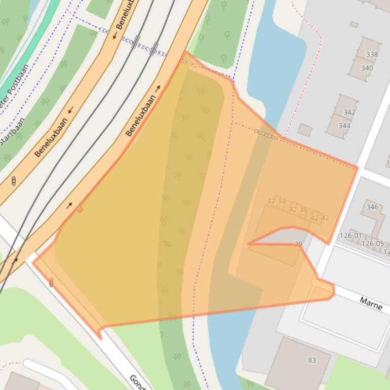 Kaart van postcodegebied 1186PB.