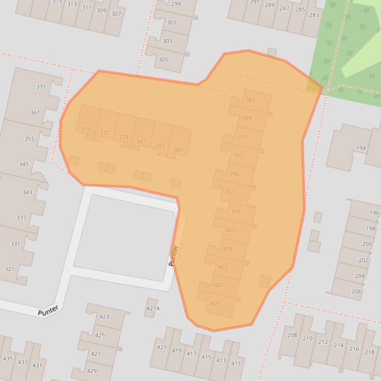 Kaart van postcodegebied 1186RA.