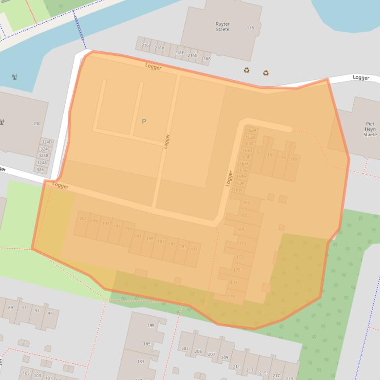Kaart van postcodegebied 1186RR.