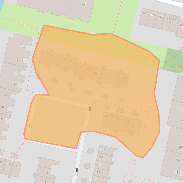 Kaart van postcodegebied 1186SG.