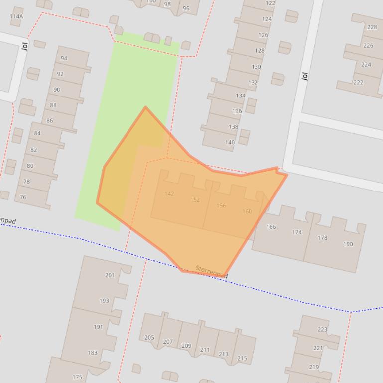 Kaart van postcodegebied 1186SV.