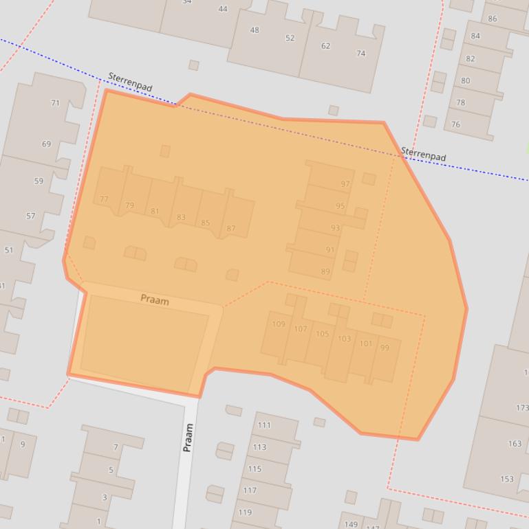 Kaart van postcodegebied 1186TC.