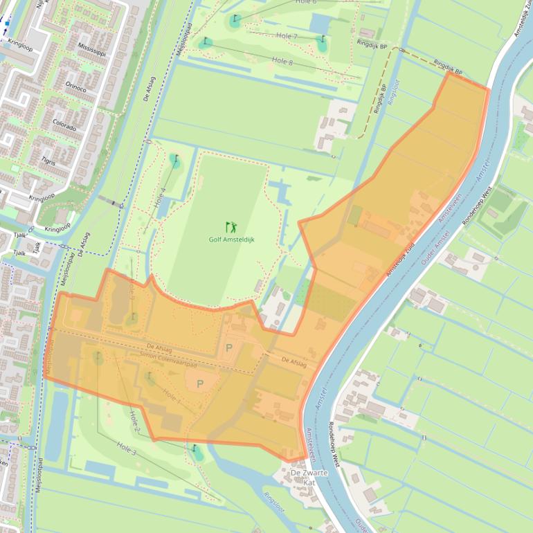 Kaart van postcodegebied 1186VG.