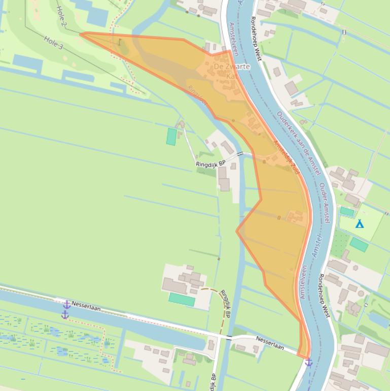 Kaart van postcodegebied 1186VH.