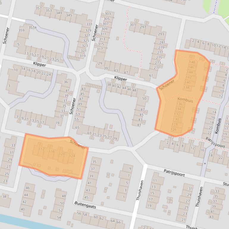 Kaart van postcodegebied 1186VL.