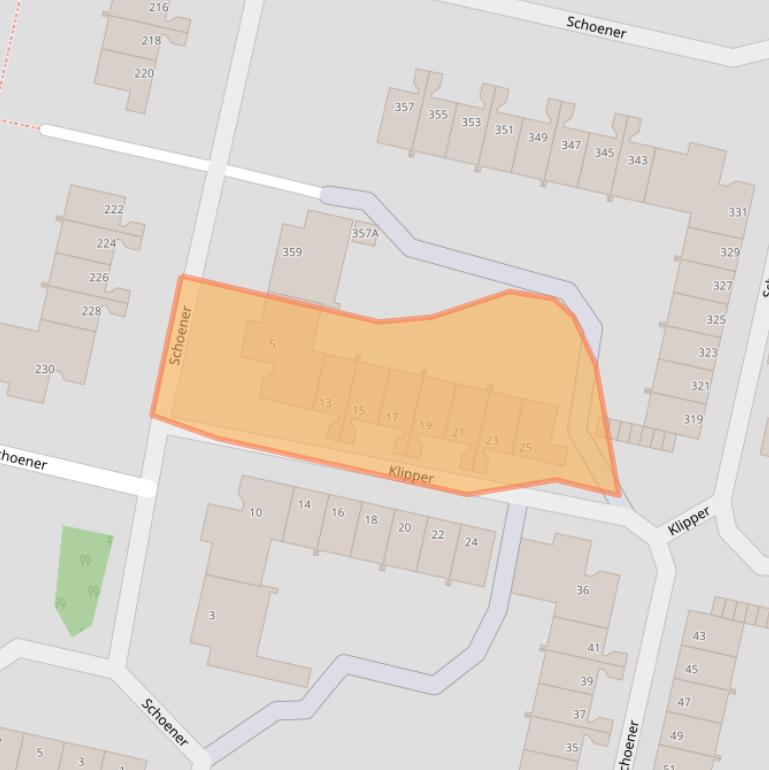 Kaart van postcodegebied 1186VR.