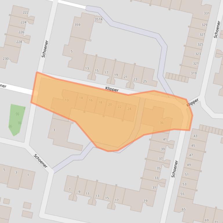 Kaart van postcodegebied 1186VW.