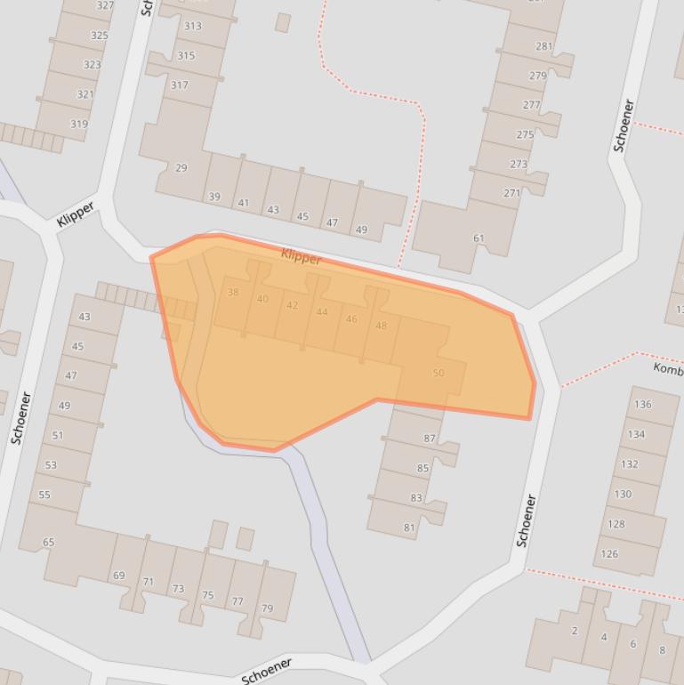 Kaart van postcodegebied 1186VX.
