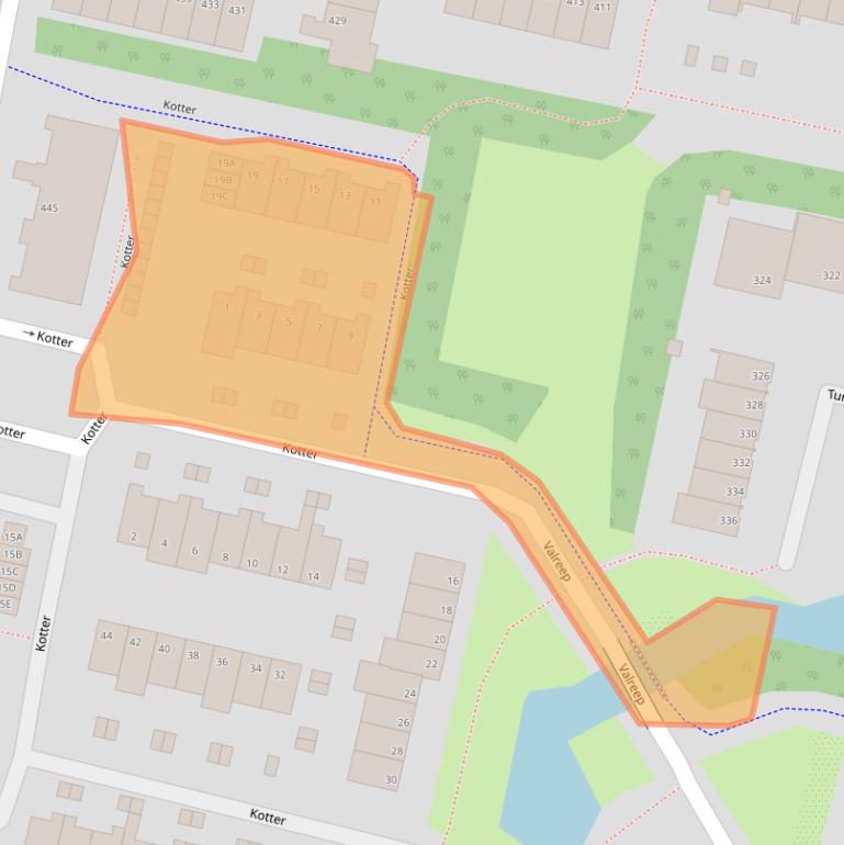 Kaart van postcodegebied 1186WH.