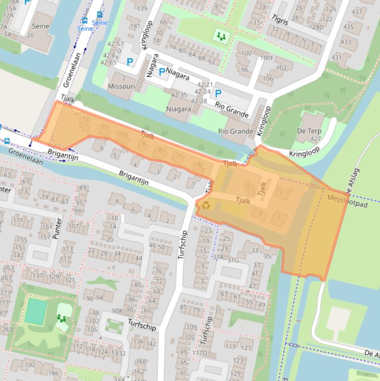 Kaart van postcodegebied 1186WJ.
