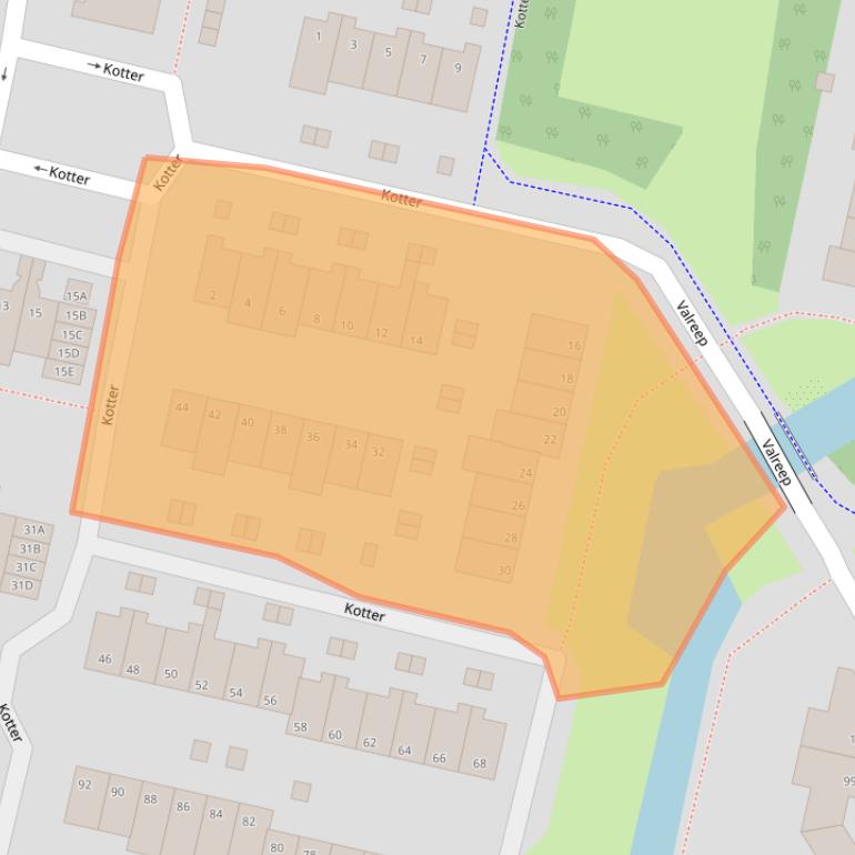 Kaart van postcodegebied 1186WK.