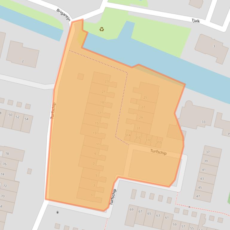 Kaart van postcodegebied 1186XA.