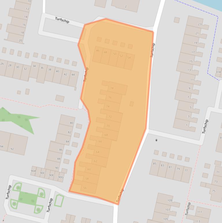 Kaart van postcodegebied 1186XM.