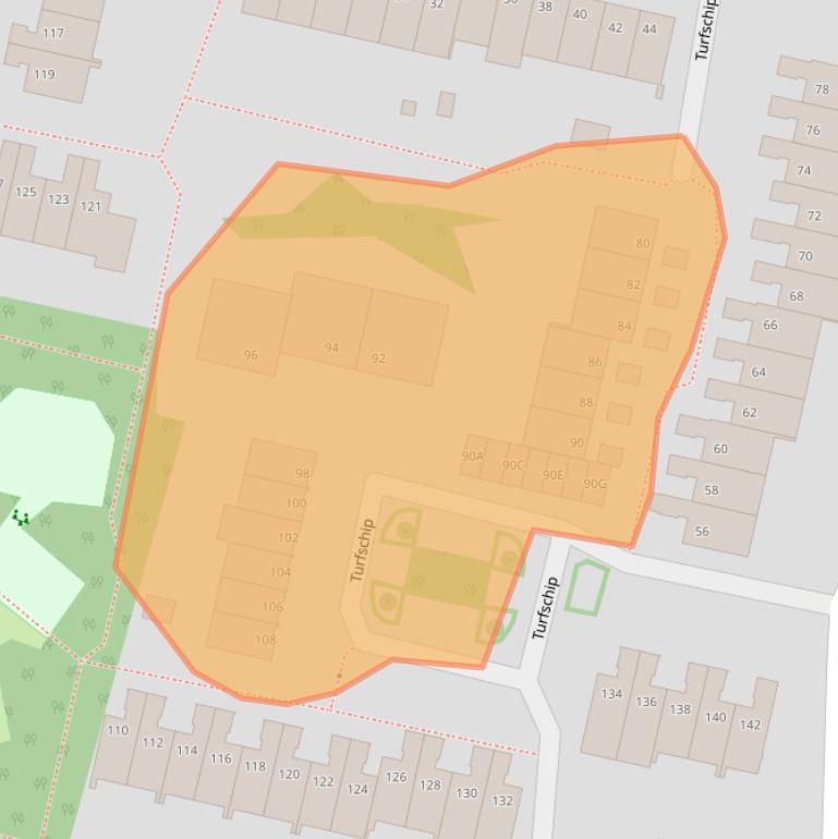Kaart van postcodegebied 1186XN.
