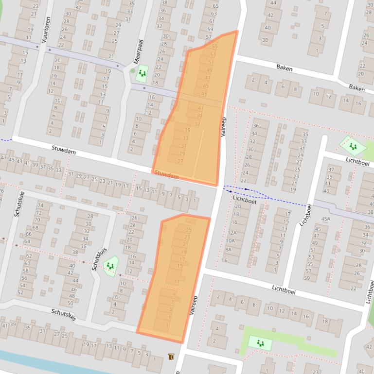 Kaart van postcodegebied 1186ZH.