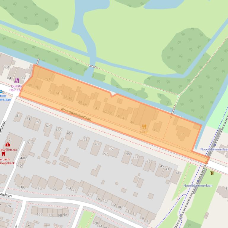 Kaart van postcodegebied 1187AD.