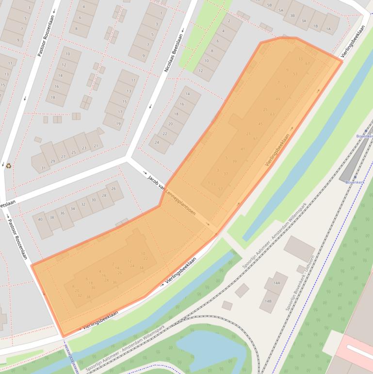 Kaart van postcodegebied 1187AL.
