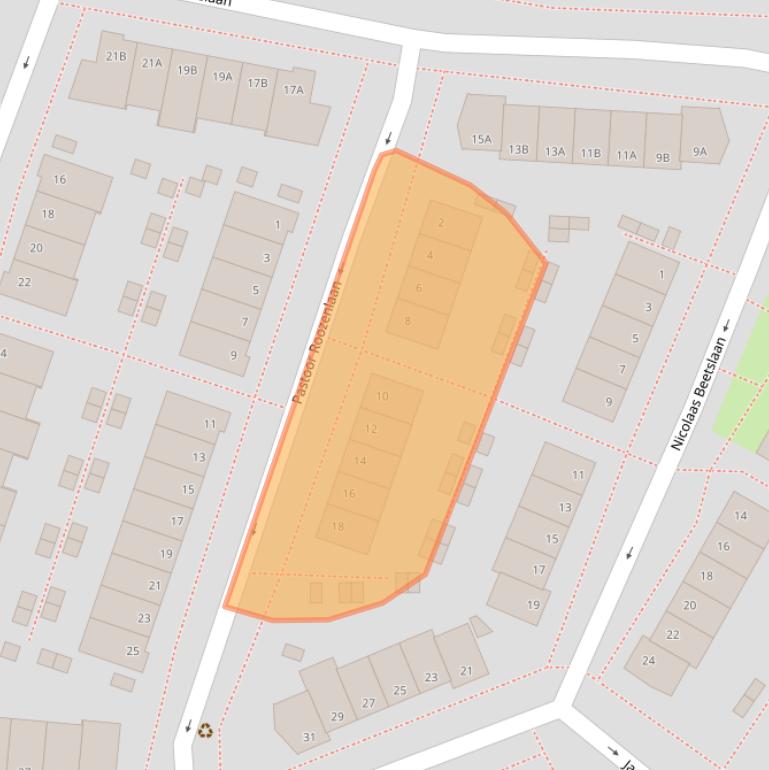 Kaart van postcodegebied 1187AN.