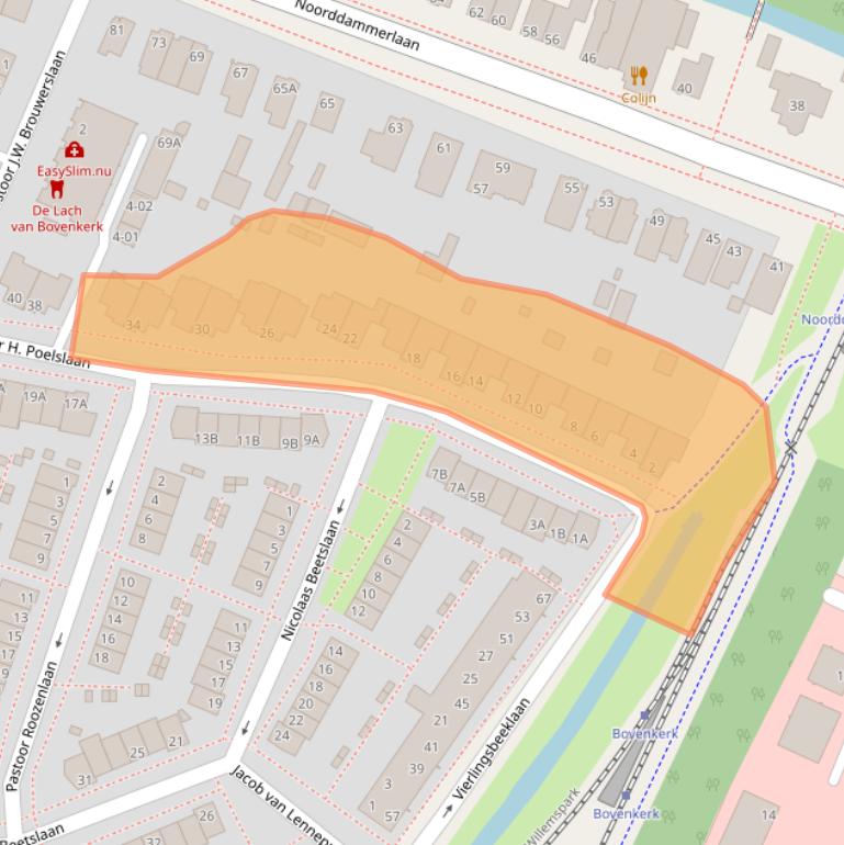 Kaart van postcodegebied 1187BC.