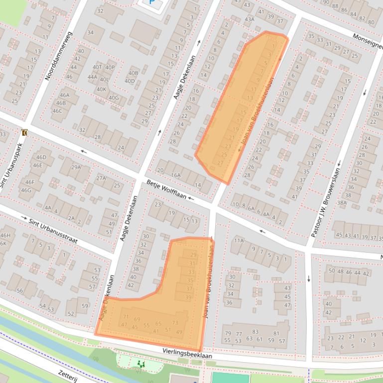 Kaart van postcodegebied 1187BG.