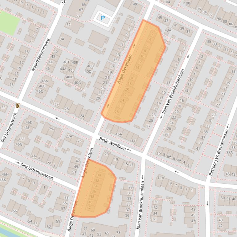 Kaart van postcodegebied 1187BL.