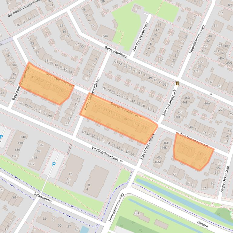 Kaart van postcodegebied 1187BN.