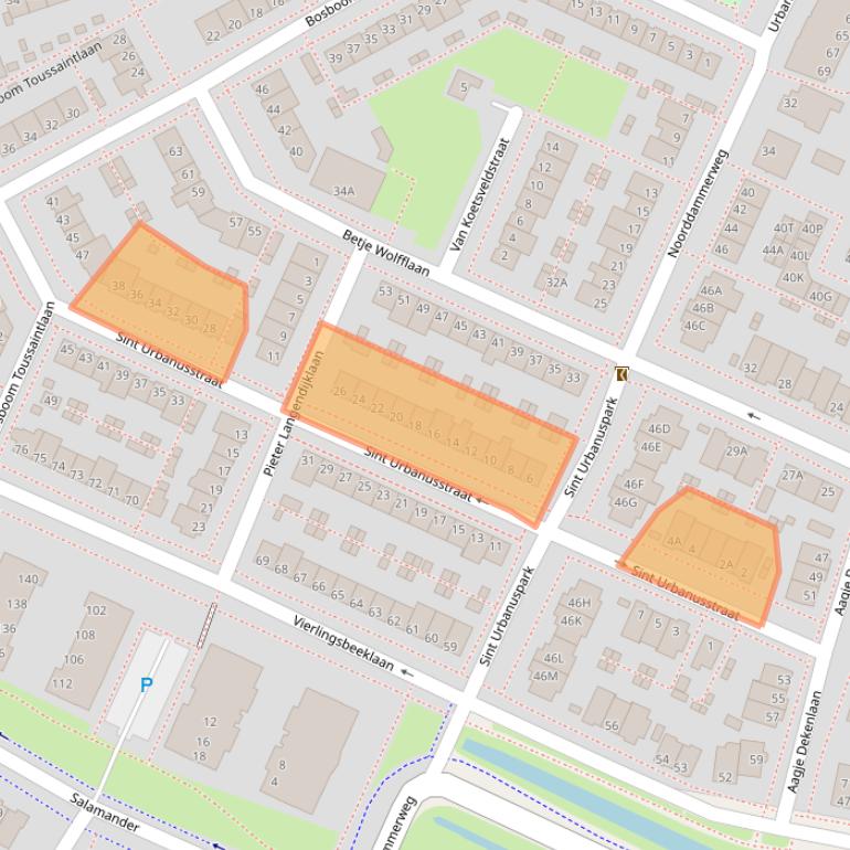 Kaart van postcodegebied 1187BP.