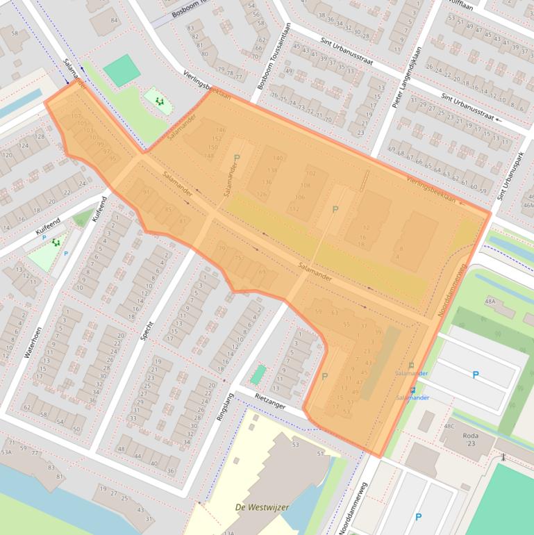 Kaart van postcodegebied 1187BS.