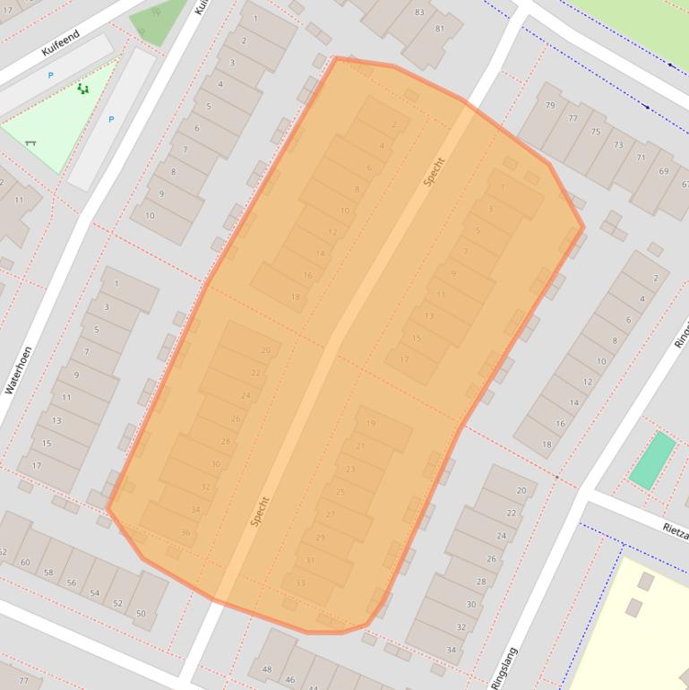 Kaart van postcodegebied 1187BZ.