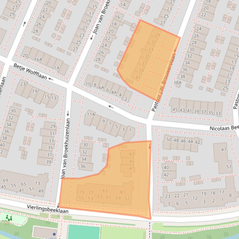 Kaart van postcodegebied 1187CC.