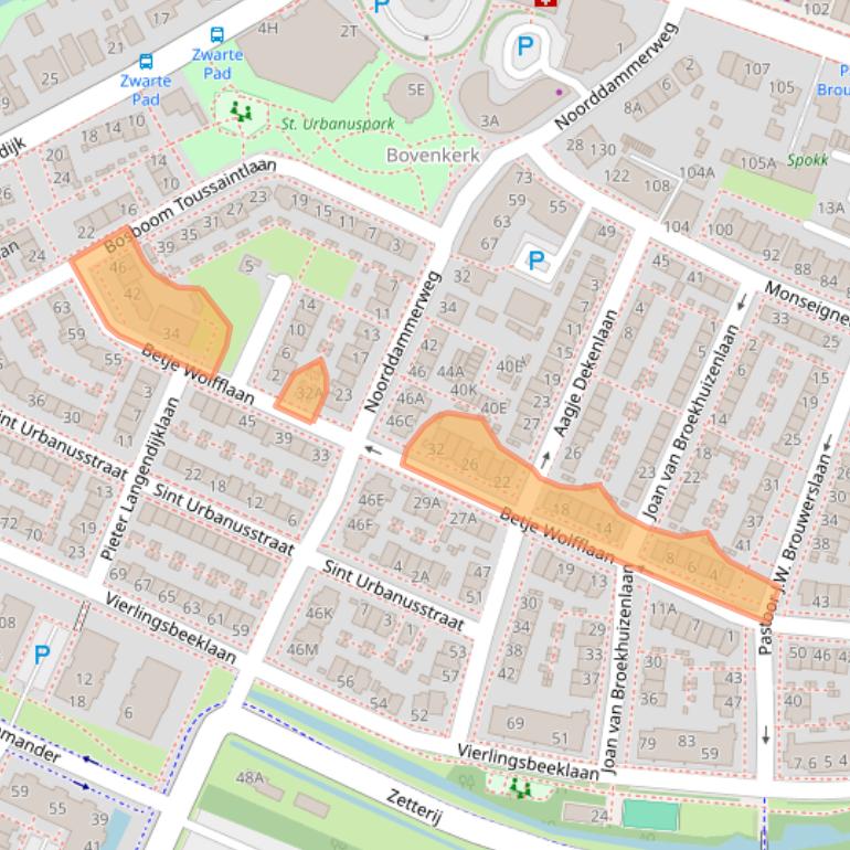 Kaart van postcodegebied 1187CJ.