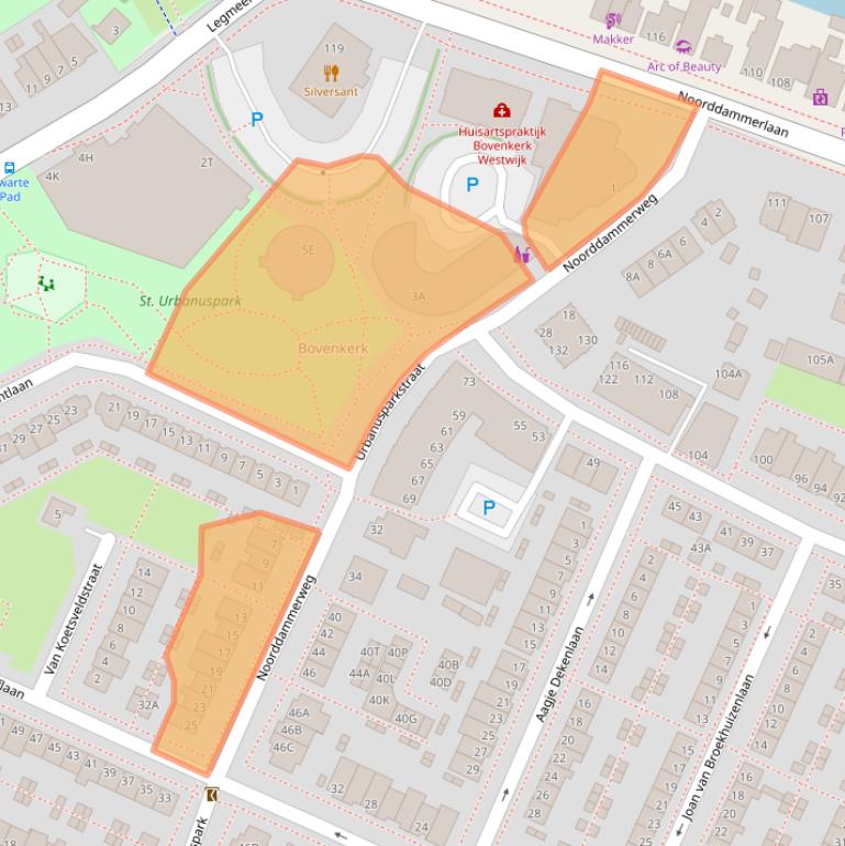 Kaart van postcodegebied 1187CM.