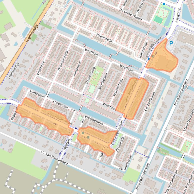 Kaart van postcodegebied 1187DA.