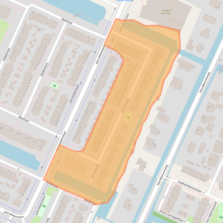 Kaart van postcodegebied 1187DC.