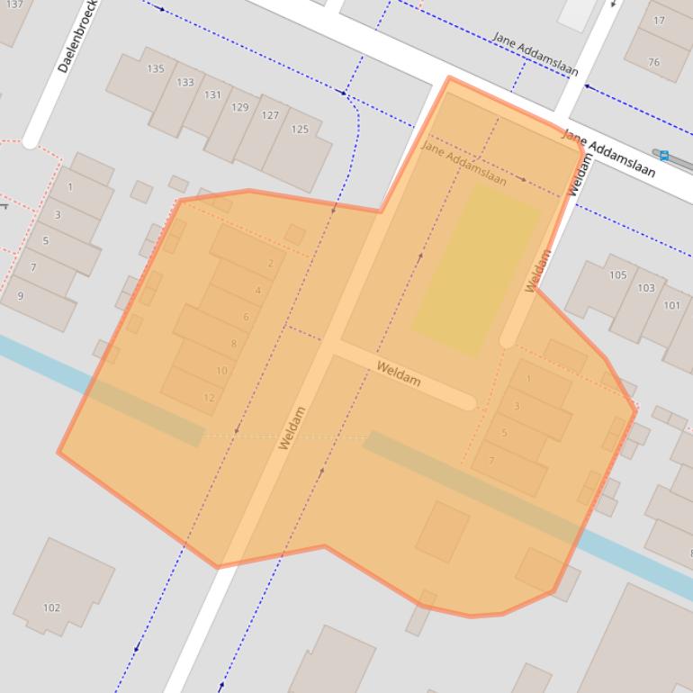 Kaart van postcodegebied 1187DS.