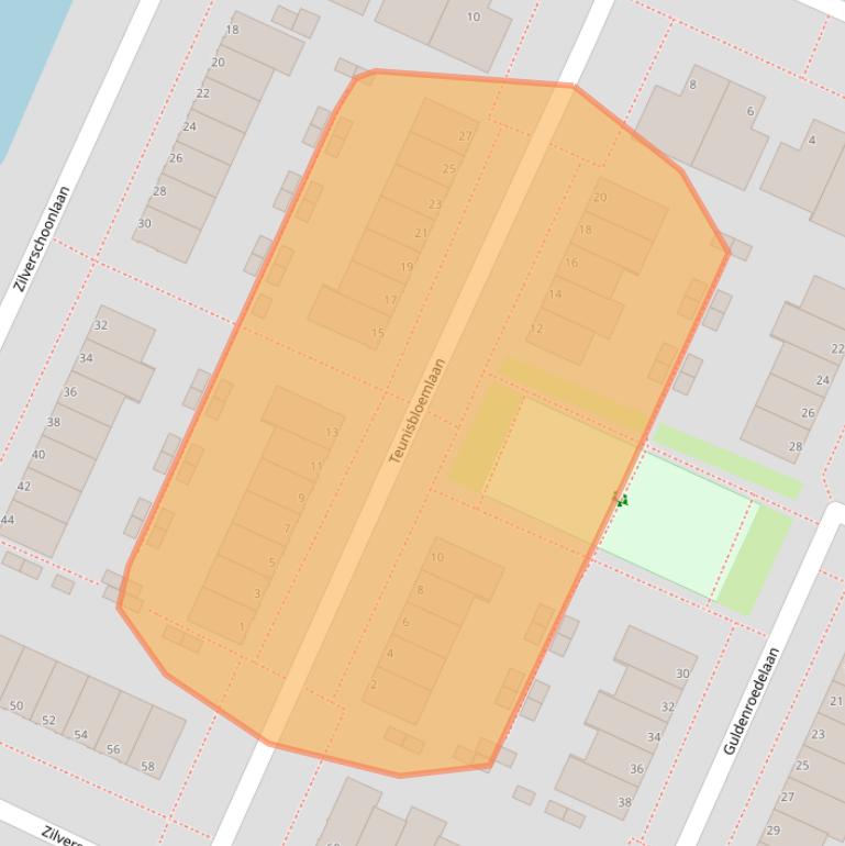 Kaart van postcodegebied 1187EA.