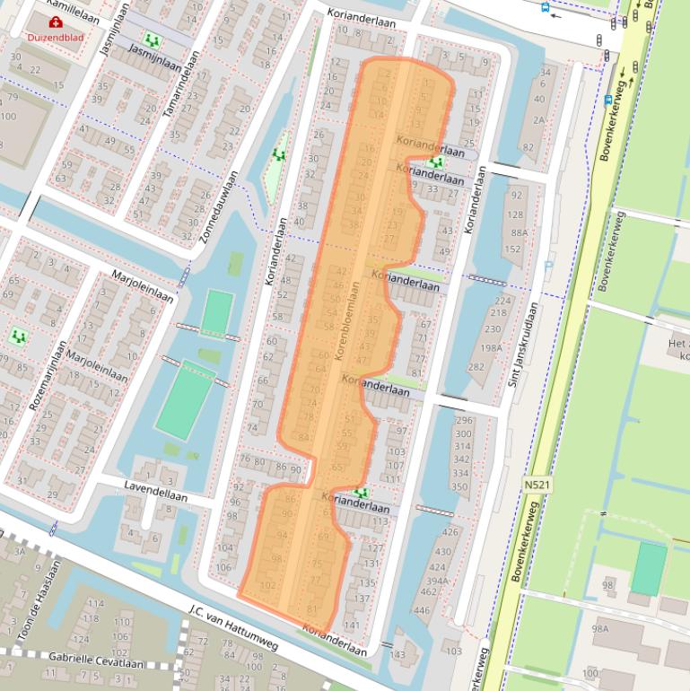 Kaart van postcodegebied 1187EG.