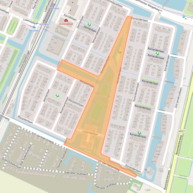 Kaart van postcodegebied 1187EH.