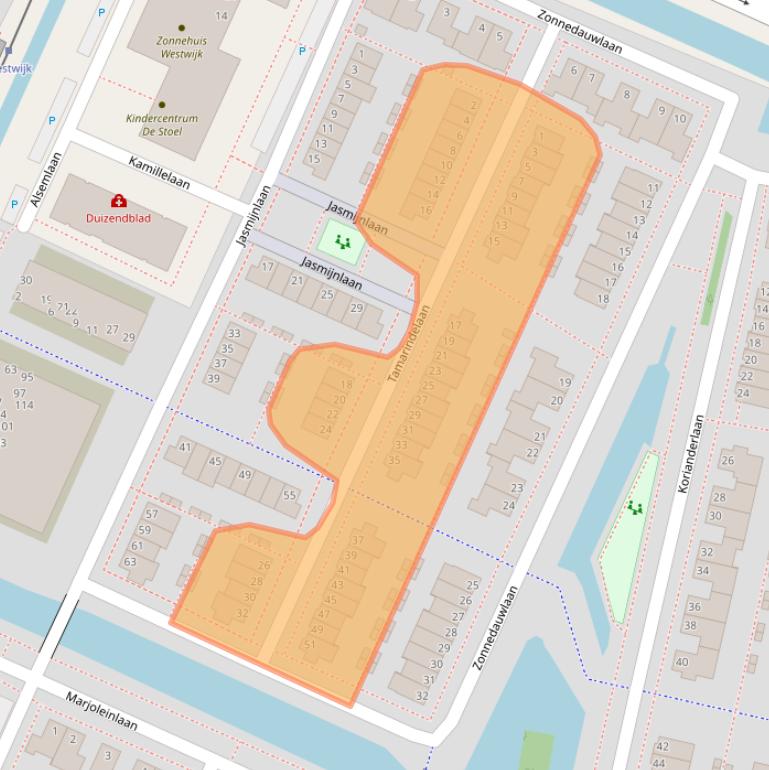 Kaart van postcodegebied 1187EM.