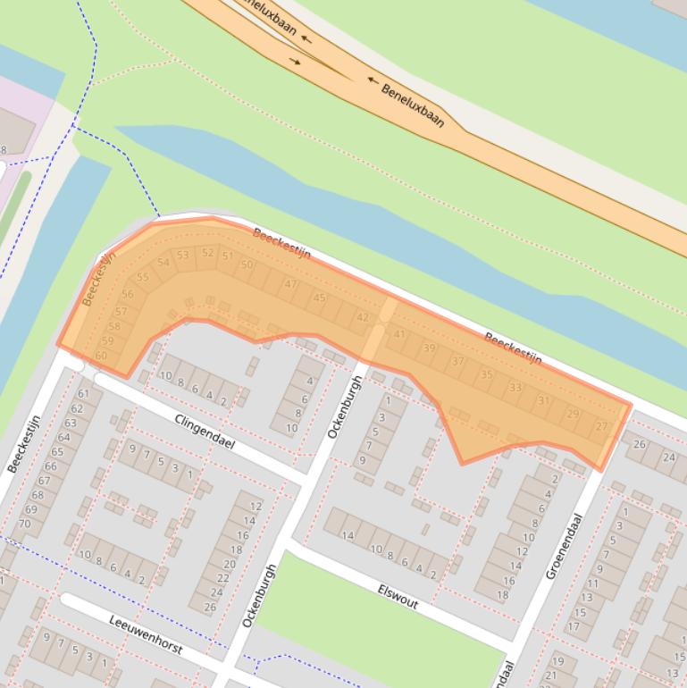 Kaart van postcodegebied 1187GP.