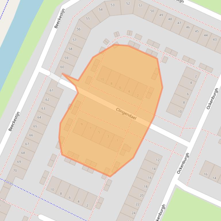 Kaart van postcodegebied 1187GS.