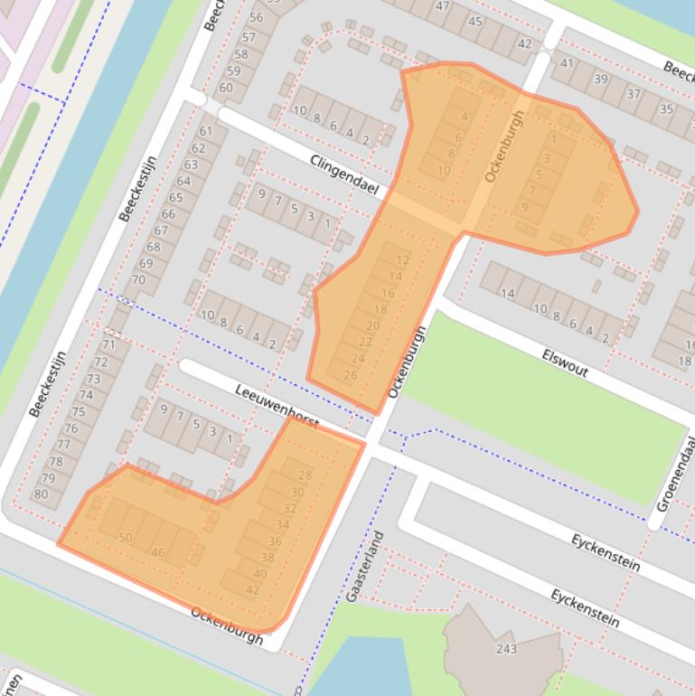 Kaart van postcodegebied 1187GV.