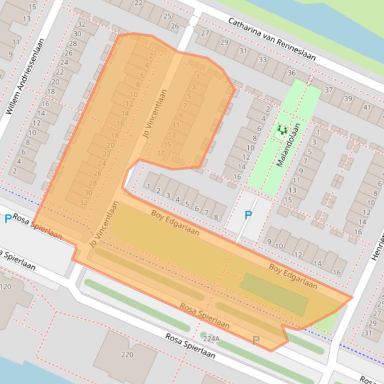 Kaart van postcodegebied 1187HD.