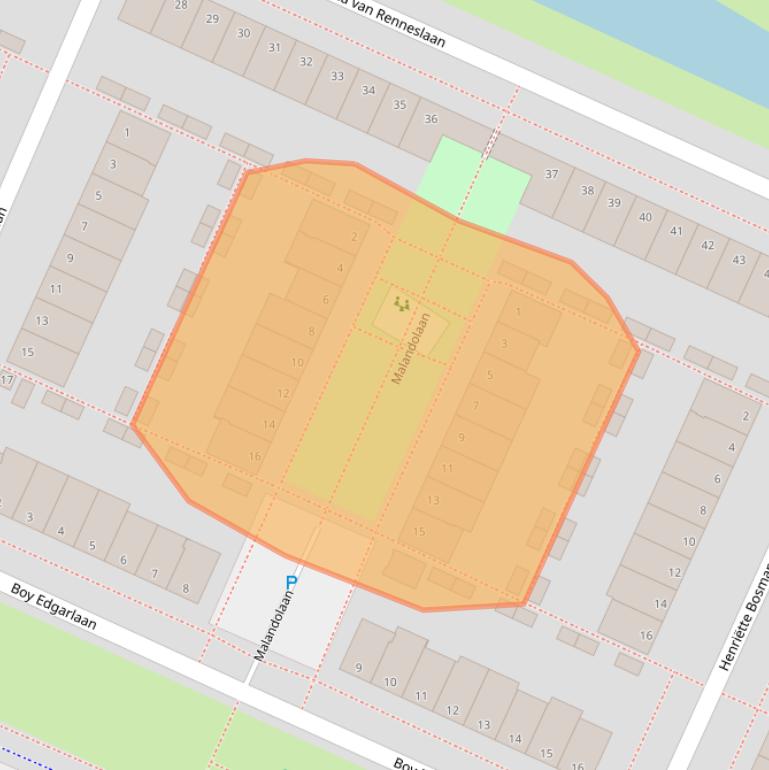 Kaart van postcodegebied 1187HE.
