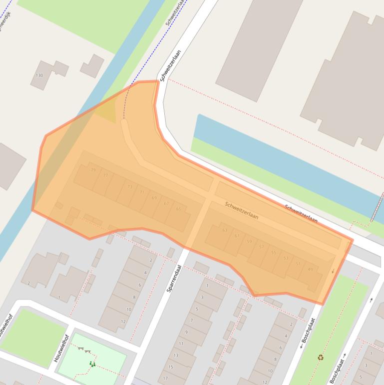 Kaart van postcodegebied 1187JB.