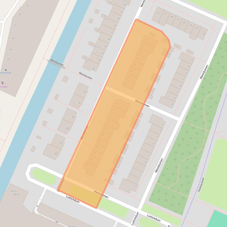 Kaart van postcodegebied 1187JG.