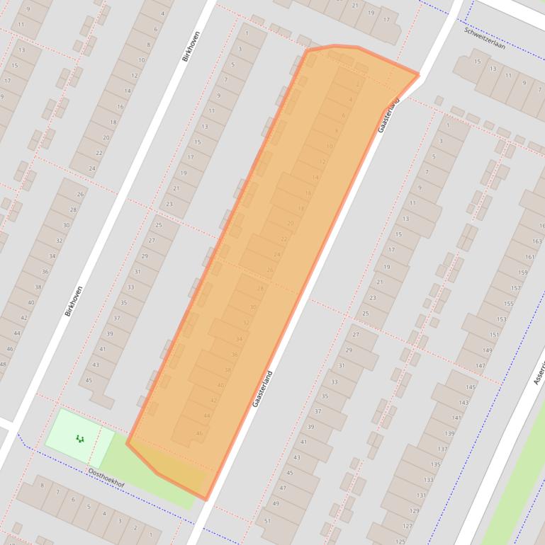 Kaart van postcodegebied 1187KA.