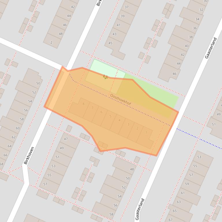 Kaart van postcodegebied 1187KS.