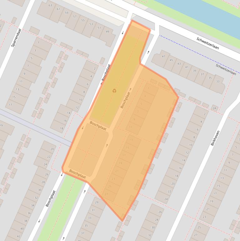 Kaart van postcodegebied 1187KT.